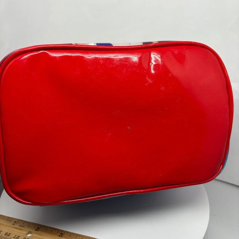 One Direction 1D Red‎ Glitter Makeup Bag Travel Case Vanity Harry Styles Rare